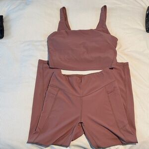 Old Navy Mauve Sports Bra and Shorts Set